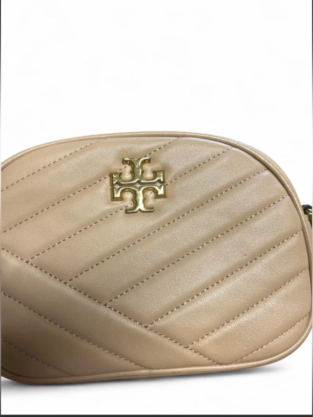 Tory Burch Kira Camera Crossbody with Gold Logo